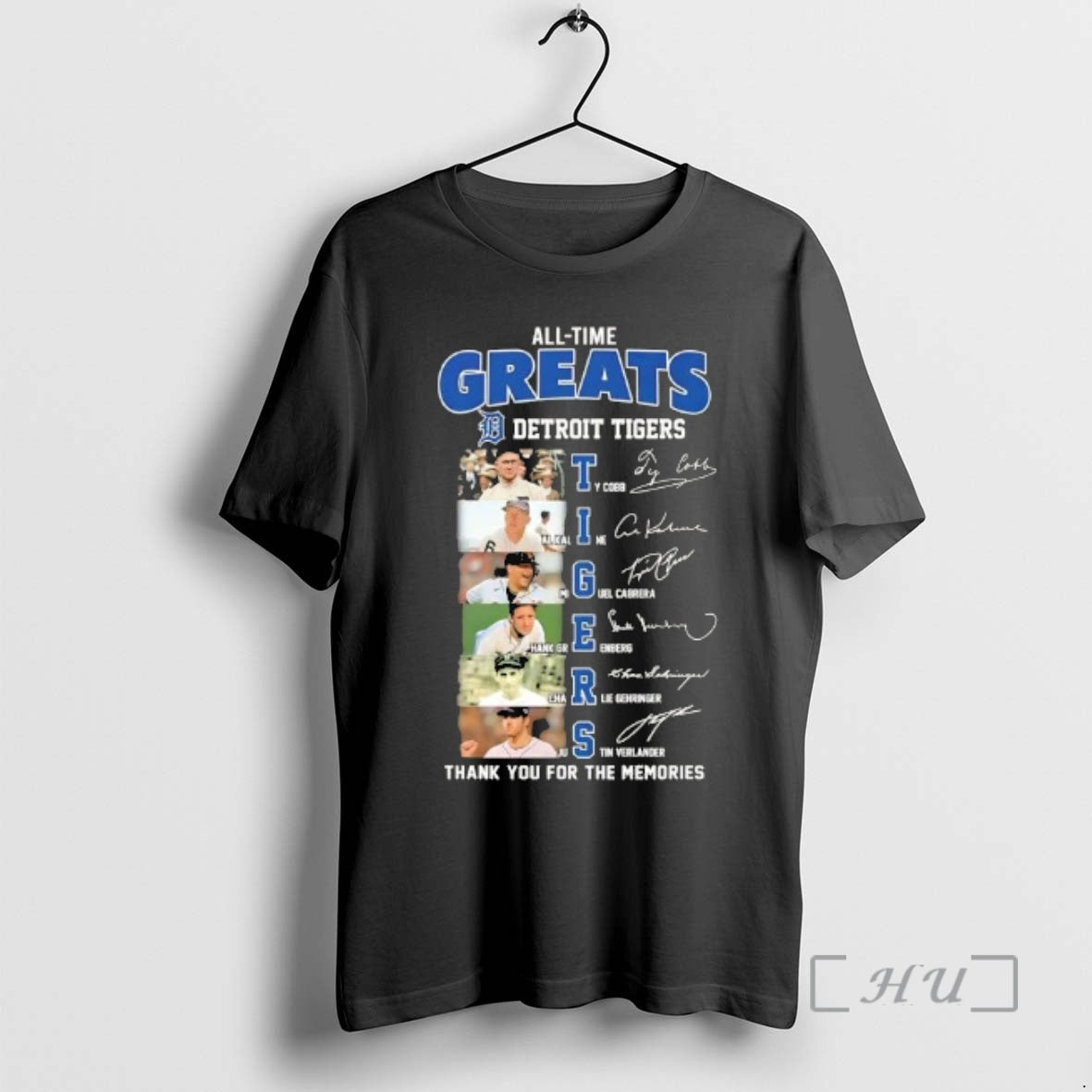 Officials All Time Greats Detroit Tigers Legends Names Thank You For The Memories Signatures Premium T-Shirts, Hoodie,...