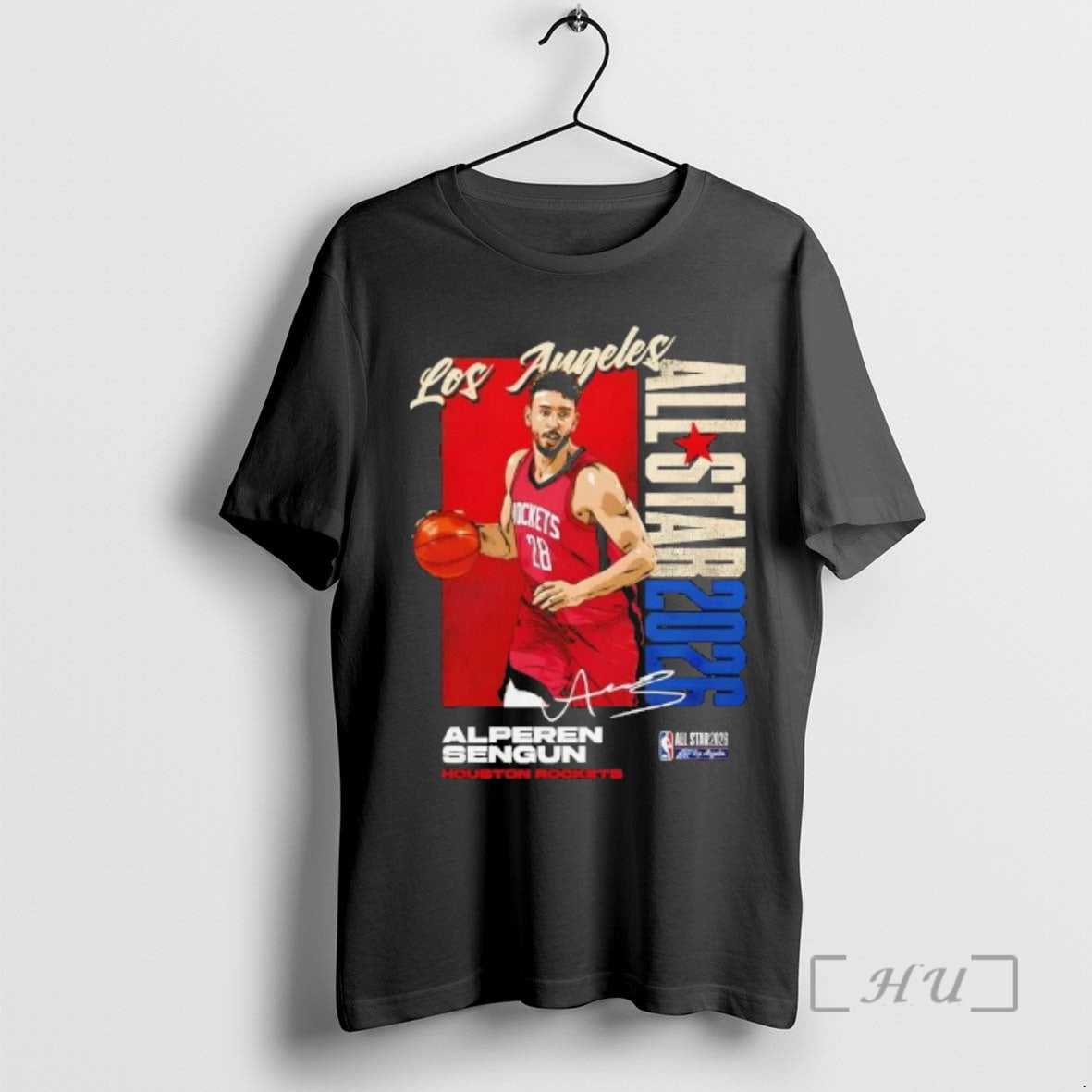 Officials Alperen Sengun Houston Rockets 2026 Nba All Star Vertical Signature Premium T Shirts Sweater Hoodie, Sweatshirt