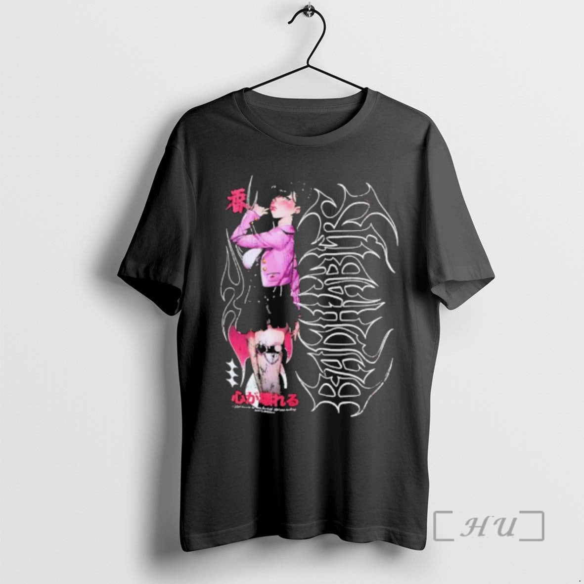 Officials Anime Girl Bad Habit Harajuku Aesthetic Streetwear T-Shirts, Hoodie, Sweatshirt | HypeDripTees.com