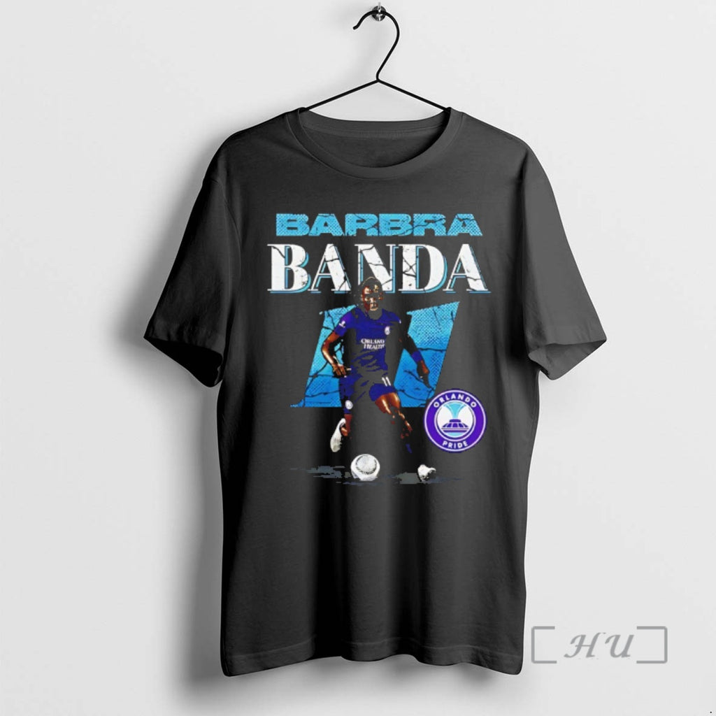 Officials Barbra Banda 11 Orlando Pride Cracked Number Vintage