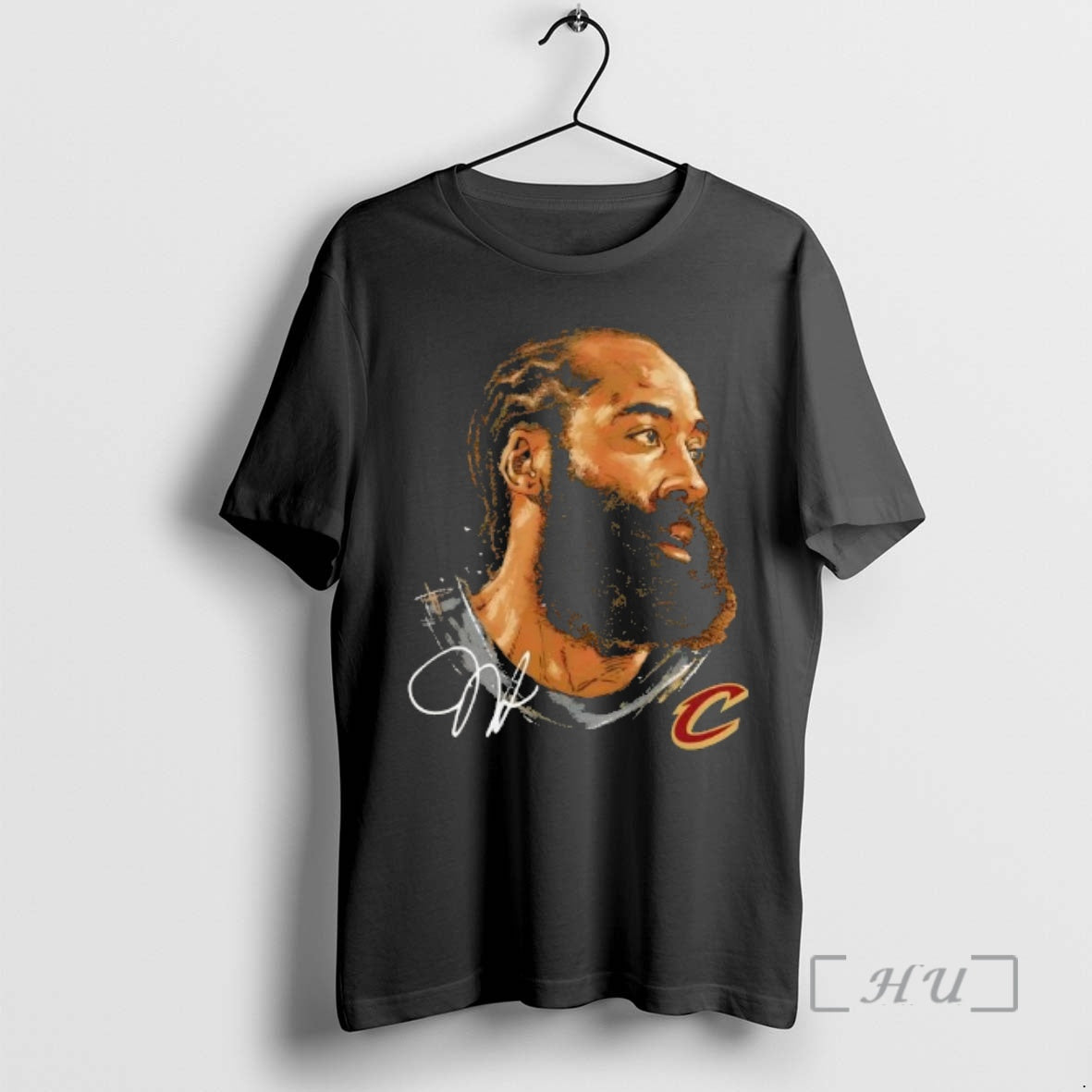 Officials Big Face James Harden Cleveland Cavaliers Portrait Signature T-Shirts, Hoodie, Sweatshirt | HypeDripTees.com