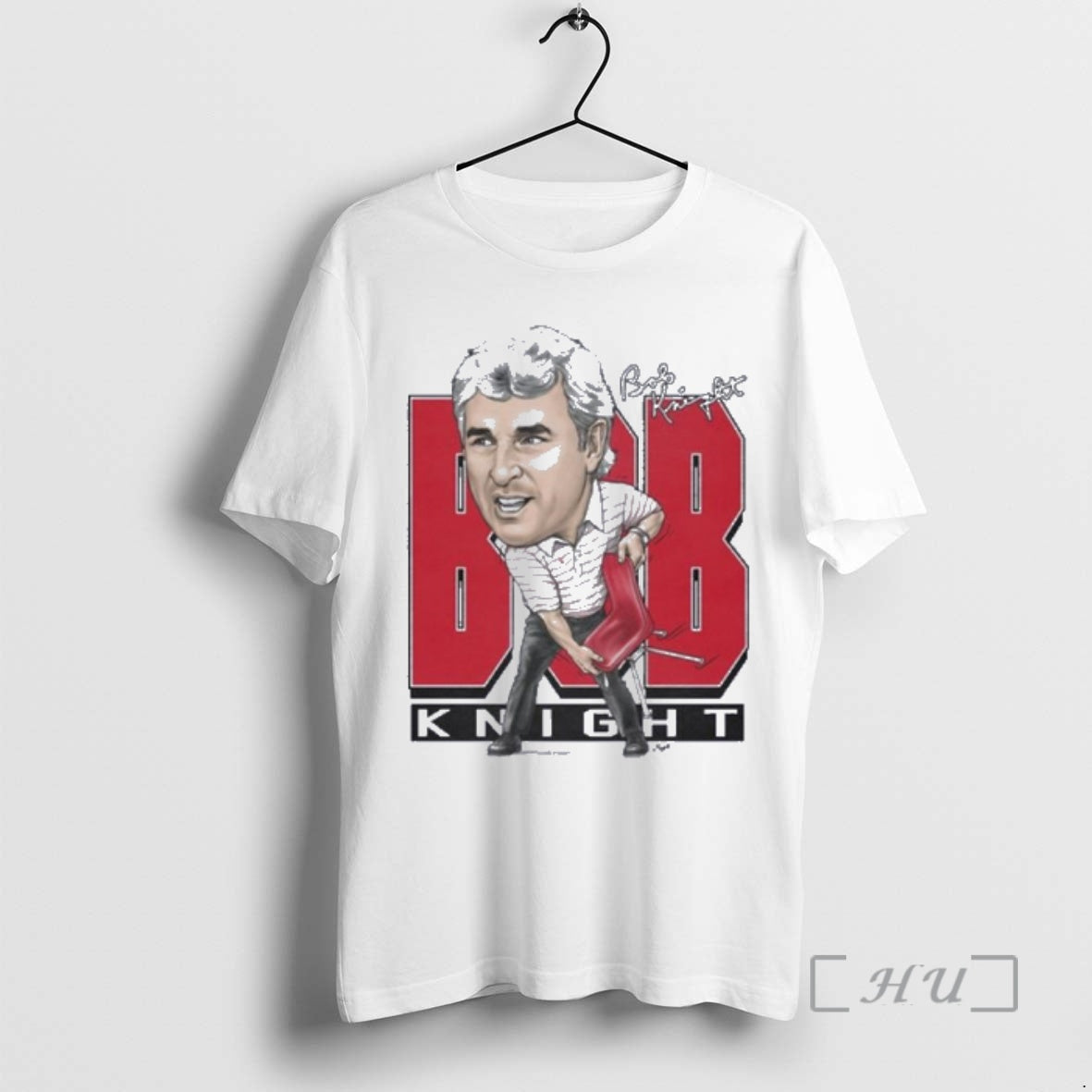 Officials Bob Knight Chair Throw Caricature T-Shirts, Hoodie, Sweatshirt | HypeDripTees.com