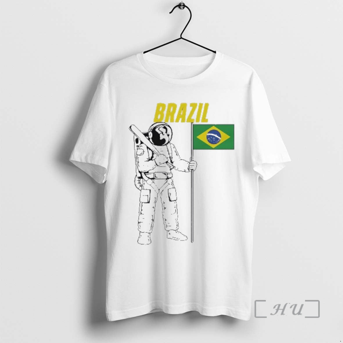 Officials Brazil Astronaut Holding Baseball Bat And Flag Of Brazil T-Shirts, Hoodie, Sweatshirt | HypeDripTees.com