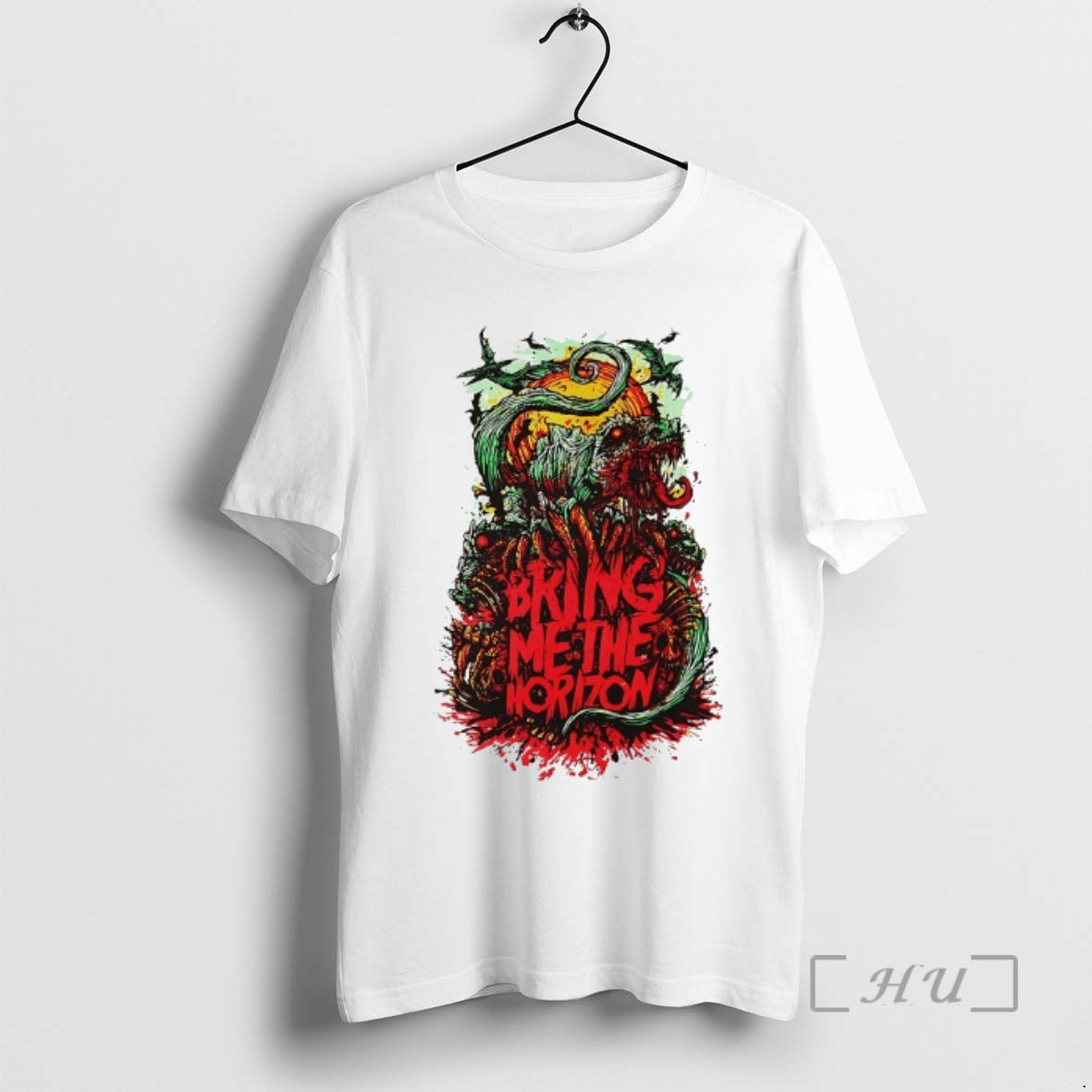 Officials Bring Me The Horizon Dino T-Shirts, Hoodie, Sweatshirt | HypeDripTees.com
