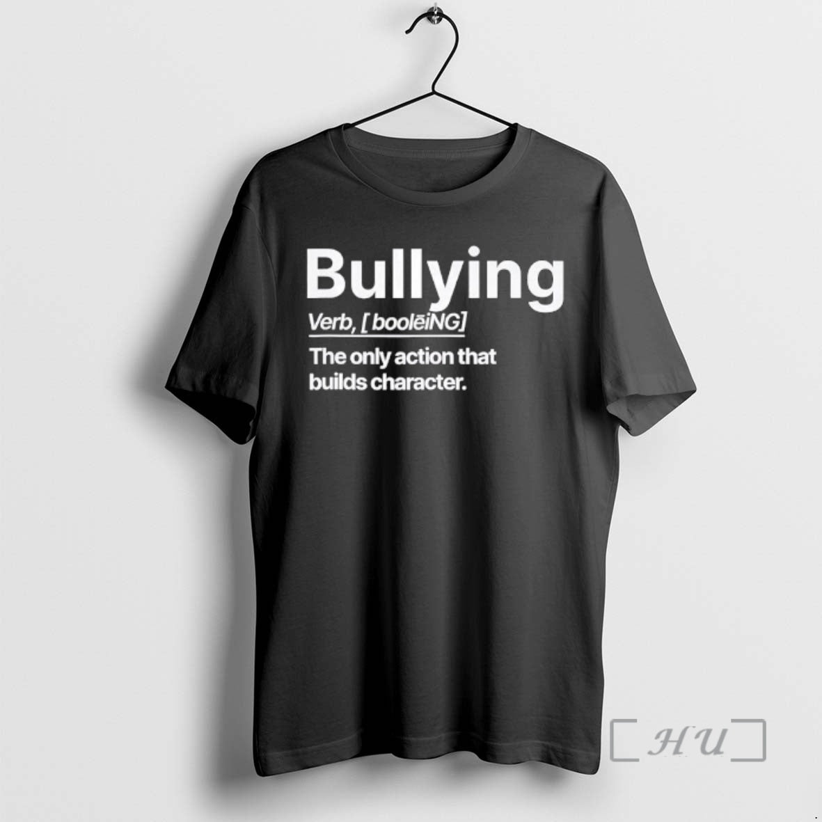 Officials Bullying The Only Action That Builds Character Text T-Shirts, Hoodie, Sweatshirt | HypeDripTees.com