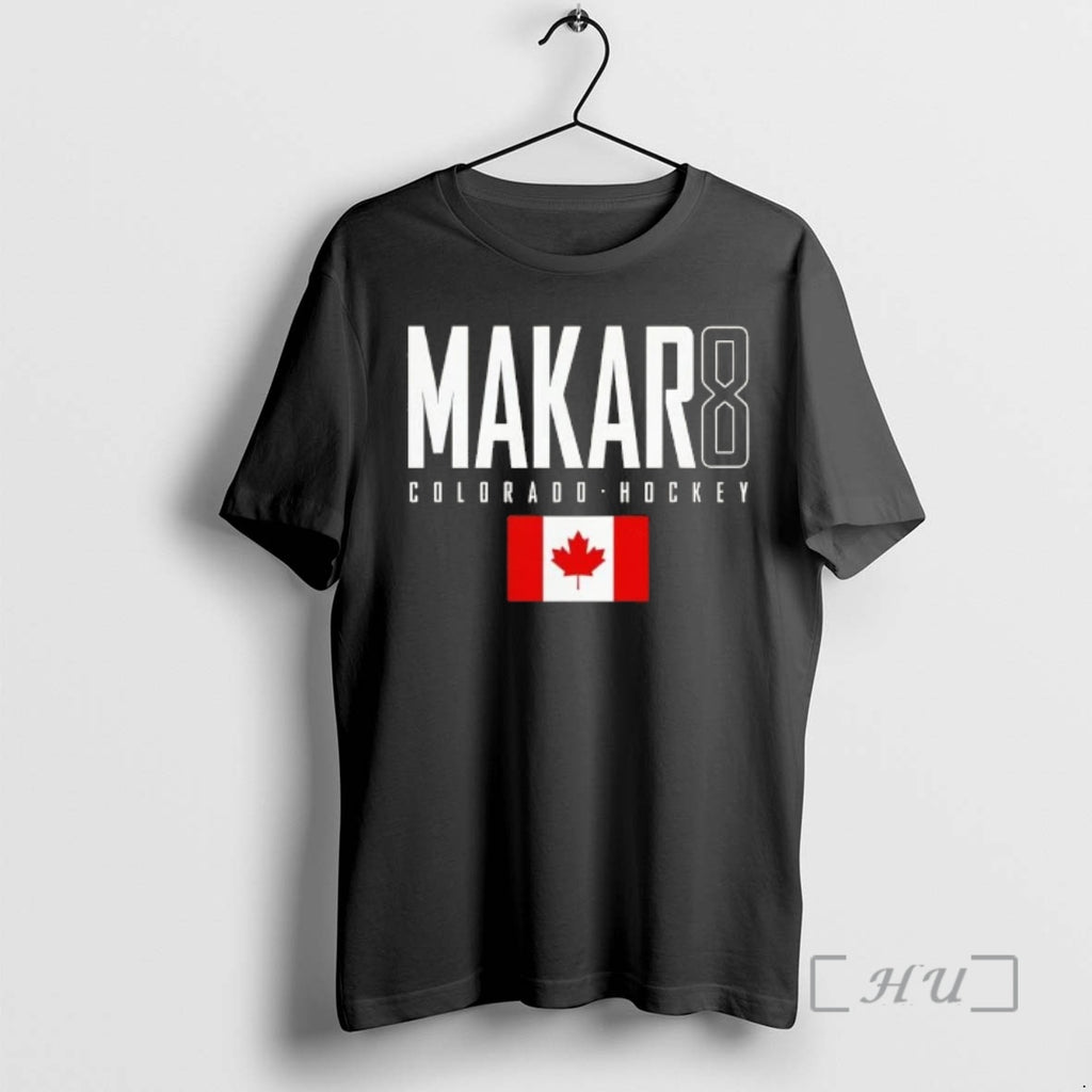Officials Cale Makar 8 Colorado Avalanche Canada Flag Elite