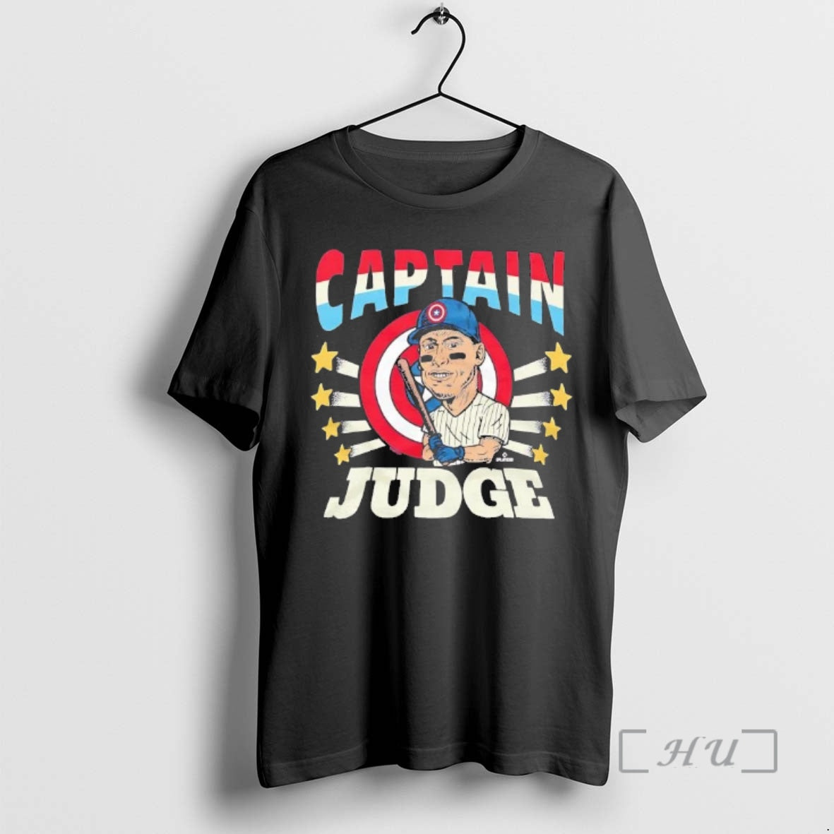 Officials Captain America Aaron Judge Caricature Yankees T-Shirts, Hoodie, Sweatshirt | HypeDripTees.com