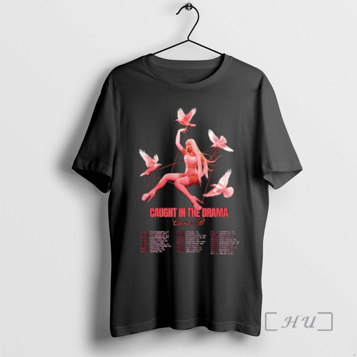 Officials Cardi B Little Miss Drama Tour Caught In The Drama Premium T Shirts Sweater Hoodie, Sweatshirt | HypeDripTees.com