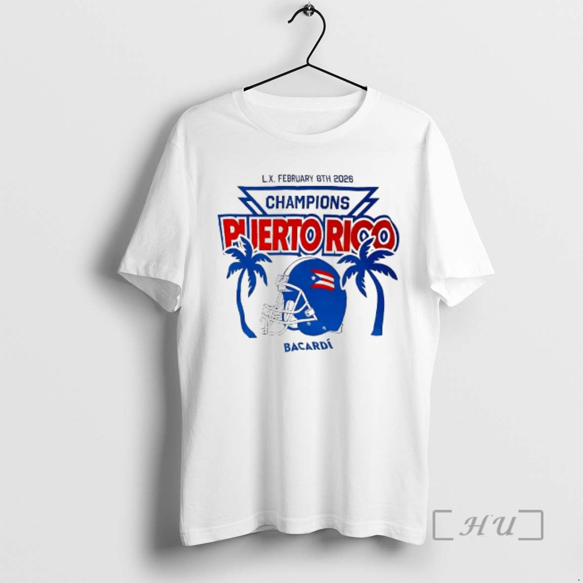 Officials Champions Puerto Rico February 8th 2026 Football Helmet Bacardi T-Shirts, Hoodie, Sweatshirt | HypeDripTees.com