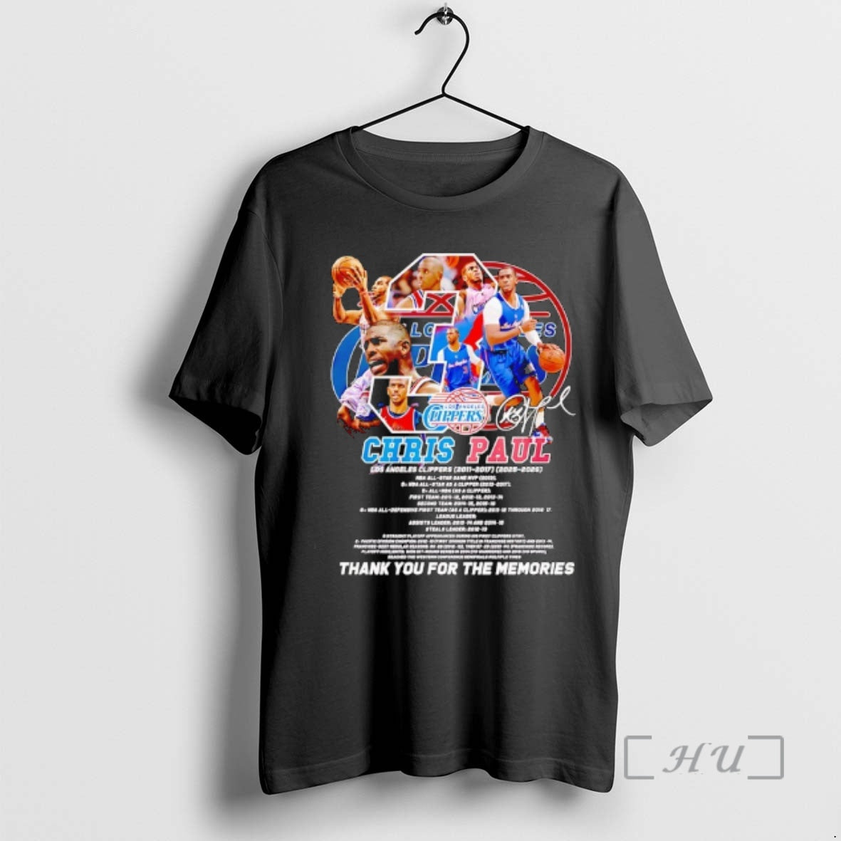 Officials Chris Paul Los Angeles Clippers Thank You For The Memories Signature Premium T Shirts Hoodie, Sweatshirt