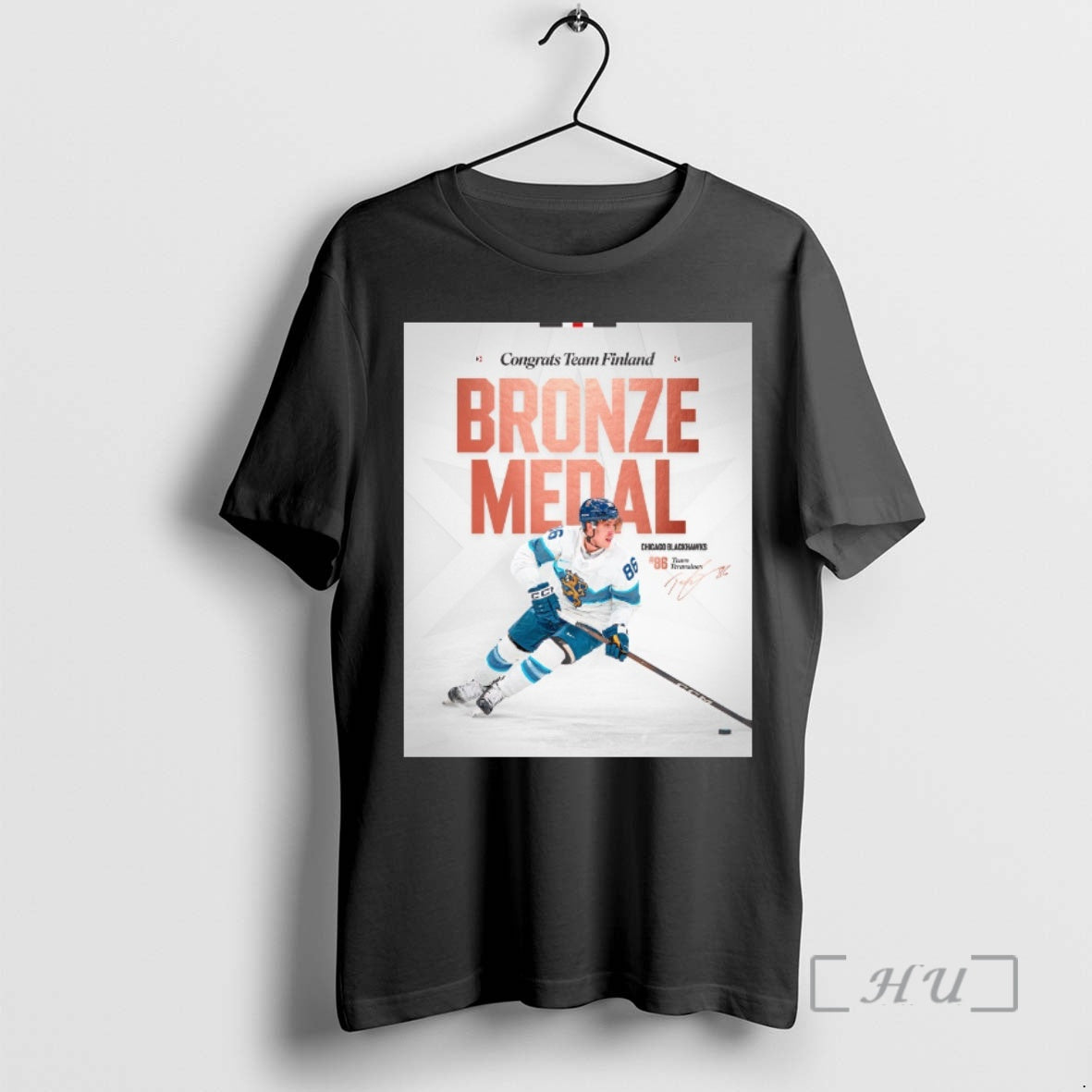 Officials Congrats Team Finland Bronze Medal Chicago Blackhawks Teuvo Teravainen Signature Premium T Shirts Sweater...