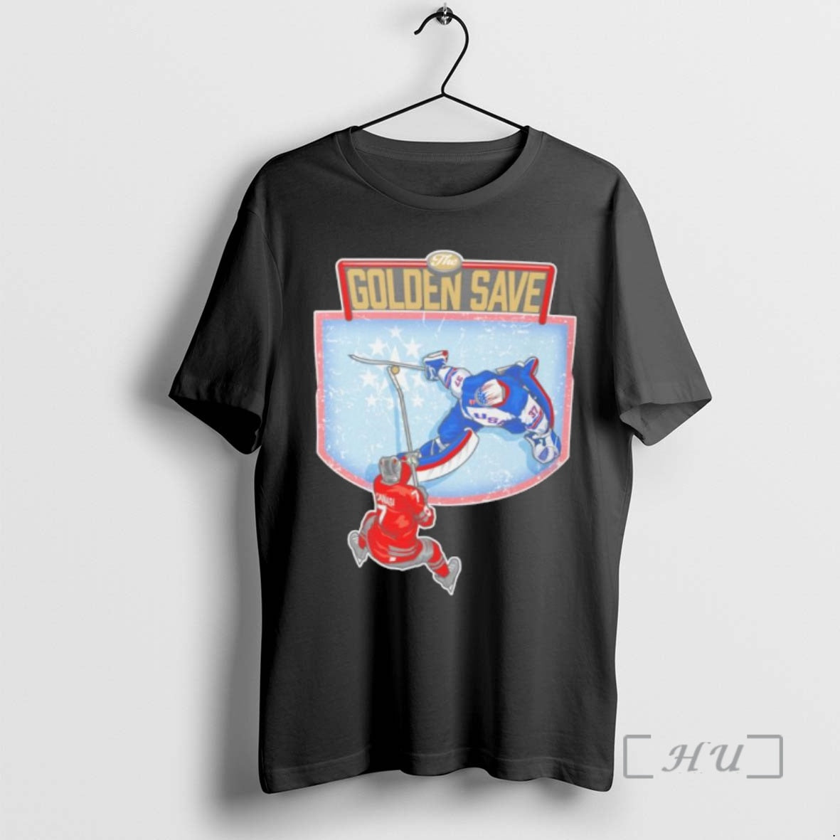 Officials Connor Hellebuyck Usa Hockey The Golden Save T-Shirts, Hoodie, Sweatshirt | HypeDripTees.com