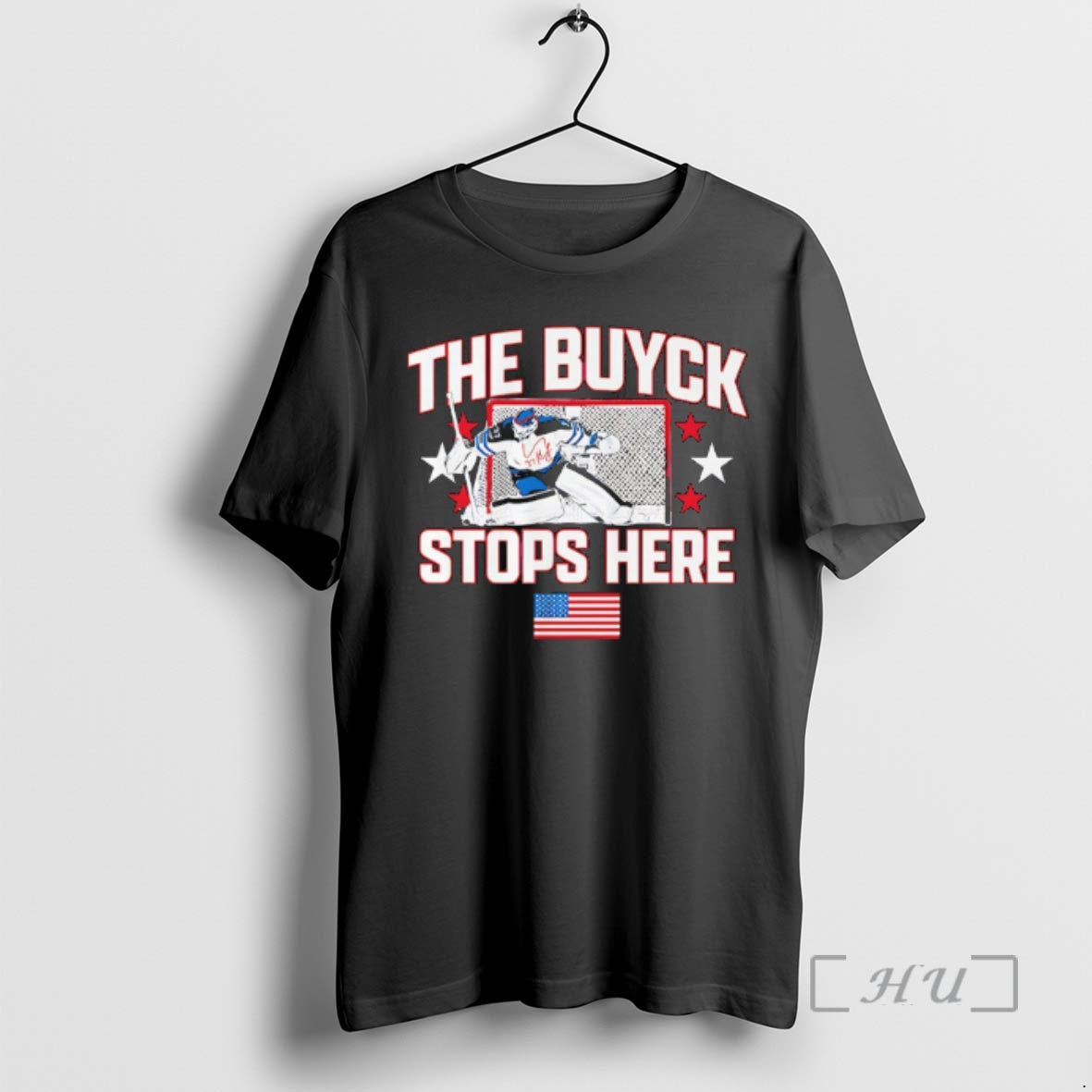 Officials Connor Hellebuyck Winnipeg Jets The Buyck Stops Here T-Shirts, Hoodie, Sweatshirt | HypeDripTees.com