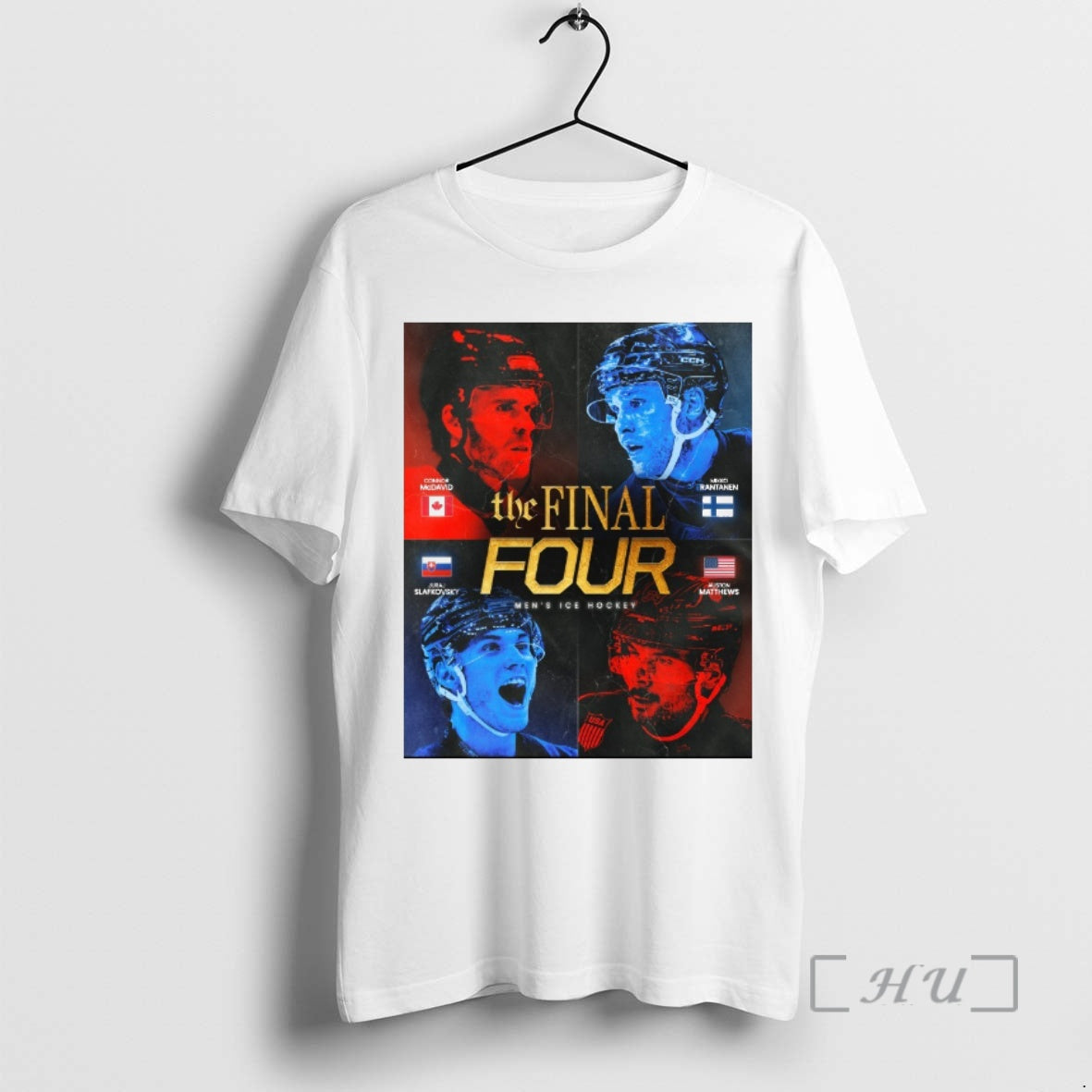 Officials Connor Mcdavid Mikko Rantanen Juraj Slafkovsky Auston Matthews The Final Four Mens Ice Hockey T-Shirts, Hoodie,...