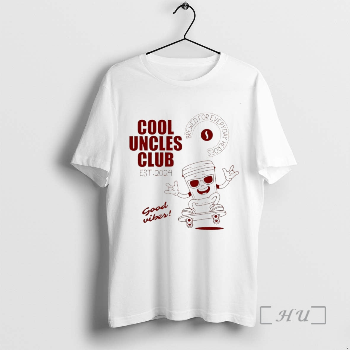 Officials Cool Uncles Club Brewed For Everyday Heroes Est 2024 Good Vibes Premium T Shirts Hoodie, Sweatshirt