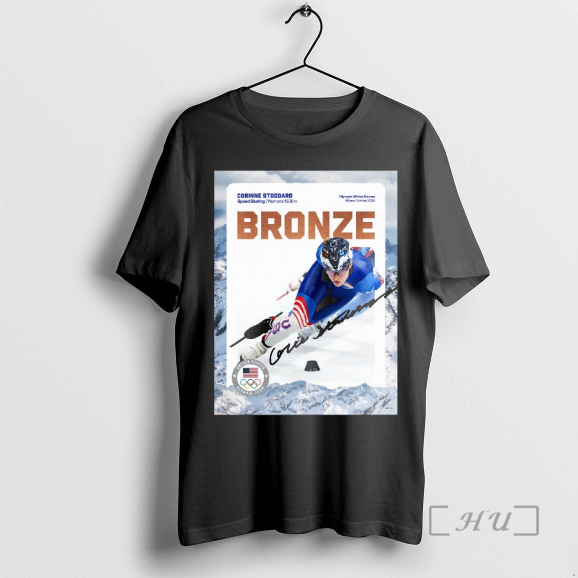 Officials Corinne Stoddard Speed Skating Womens 1500m Bronze Medal Olympic Winter Games Milano Cortina 2026 T-Shirts,...