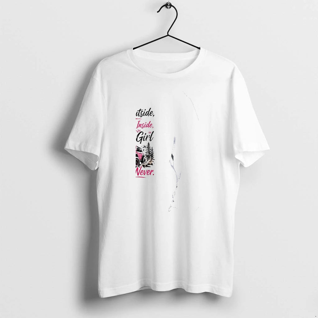 Officials Cute Outside Sarcastic Inside Bronco Girl Always Passenger Never Premium T Shirt