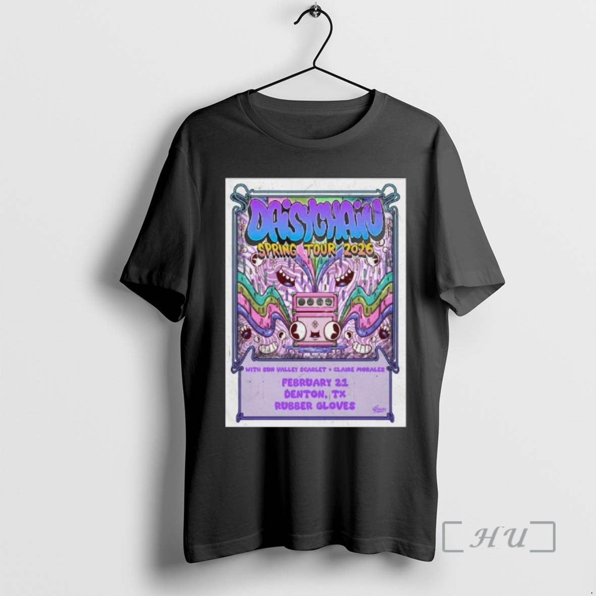 Officials Daisychain Feb 21 2026 Denton Tx T-Shirts, Hoodie, Sweatshirt | HypeDripTees.com