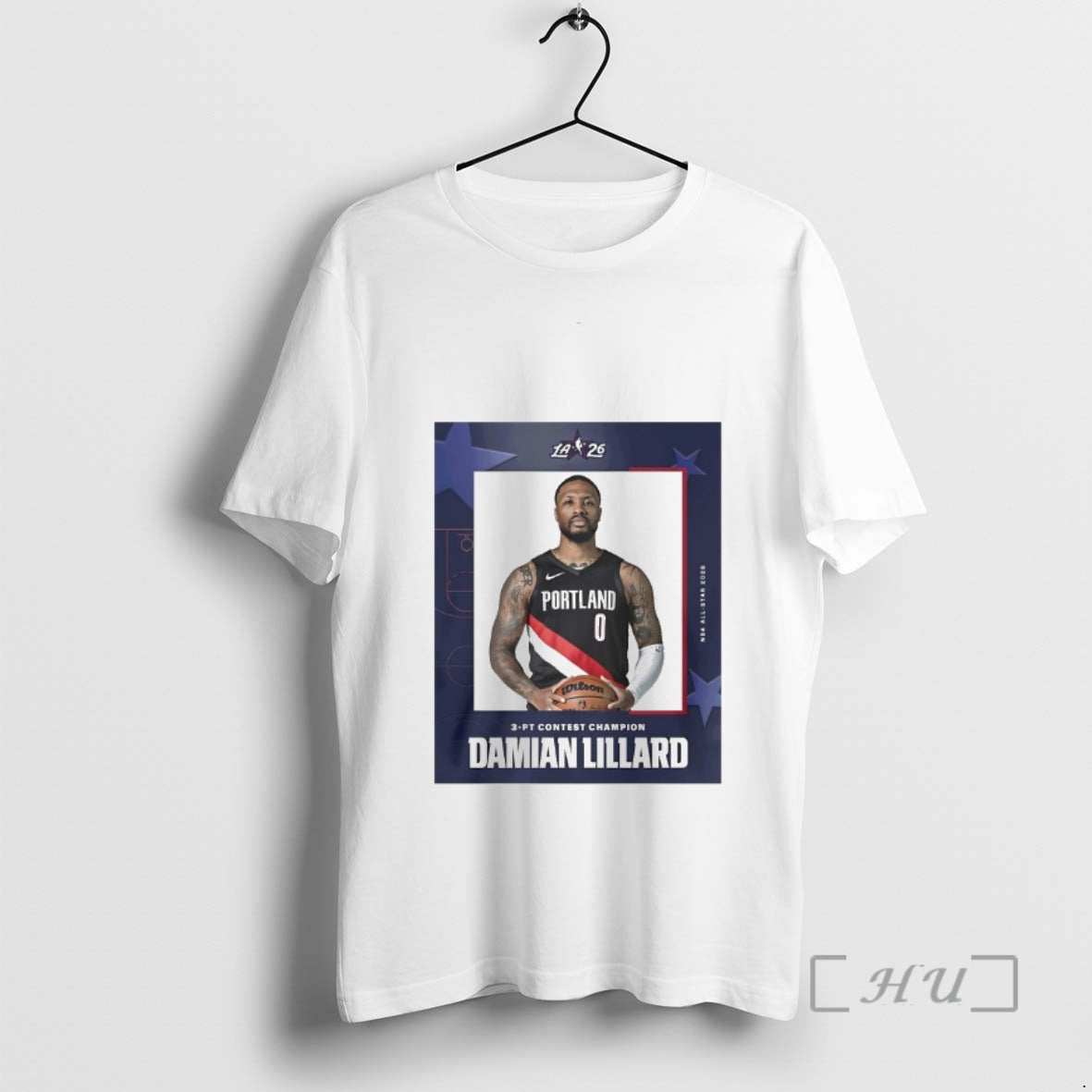 Officials Damian Lillard The 2026 3 Pt Contest Champion T-Shirts, Hoodie, Sweatshirt | HypeDripTees.com