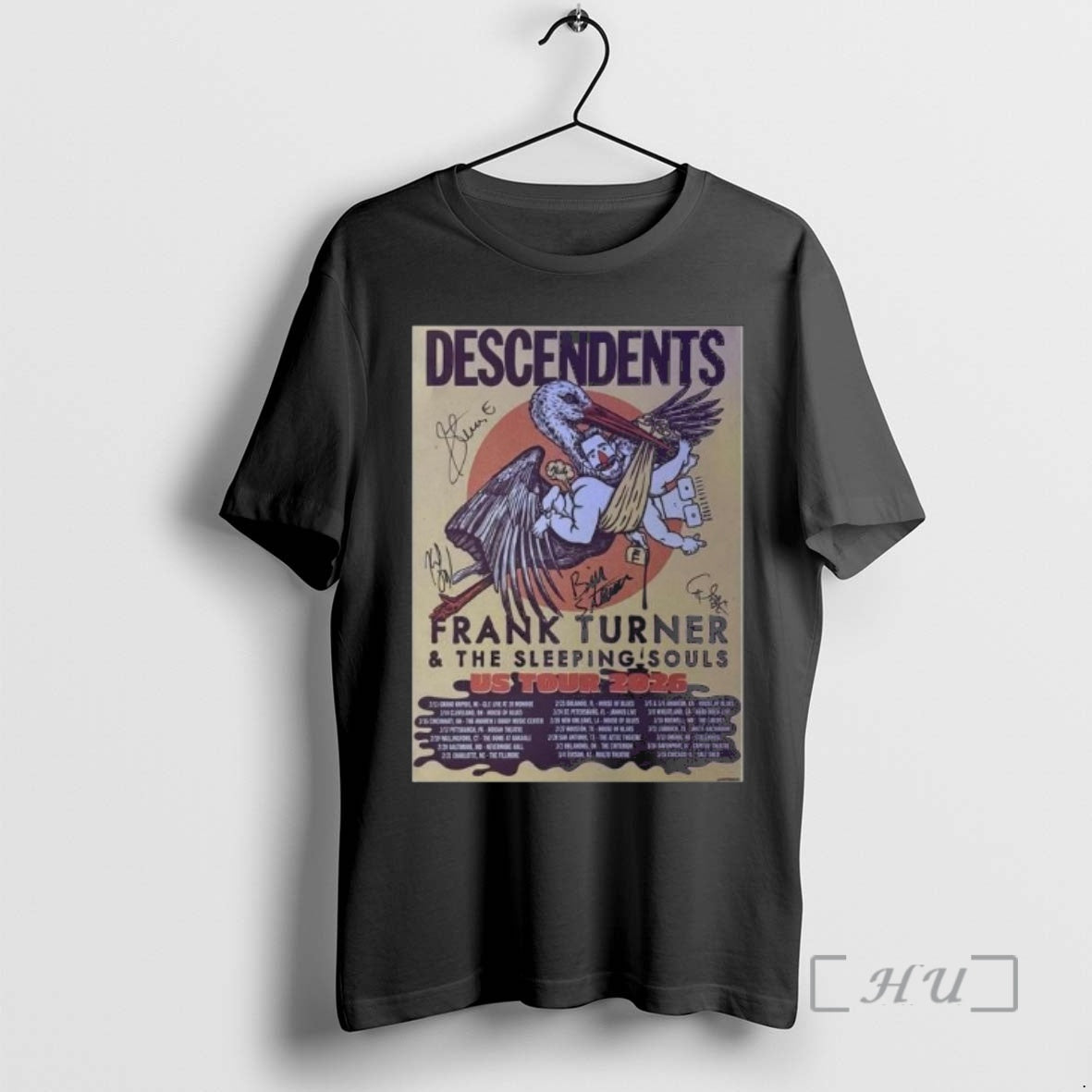 Officials Descendents Us Tour Signed Feb Mar 2026 T-Shirts, Hoodie, Sweatshirt | HypeDripTees.com