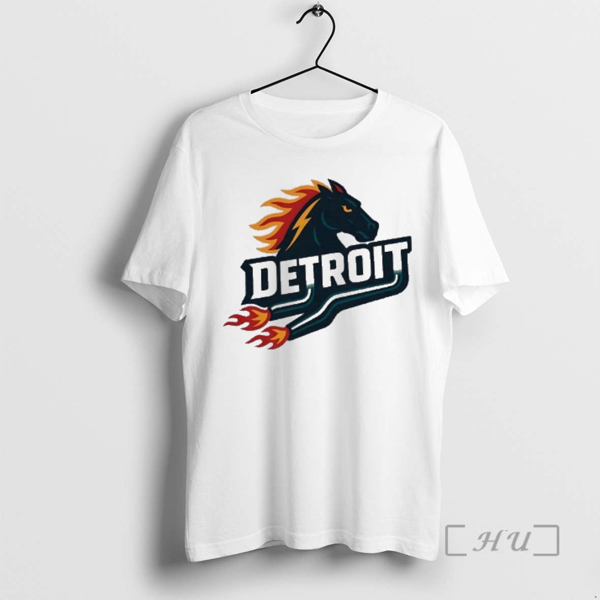 Officials Detroit Flaming Horse Head Racing T-Shirts, Hoodie, Sweatshirt | HypeDripTees.com