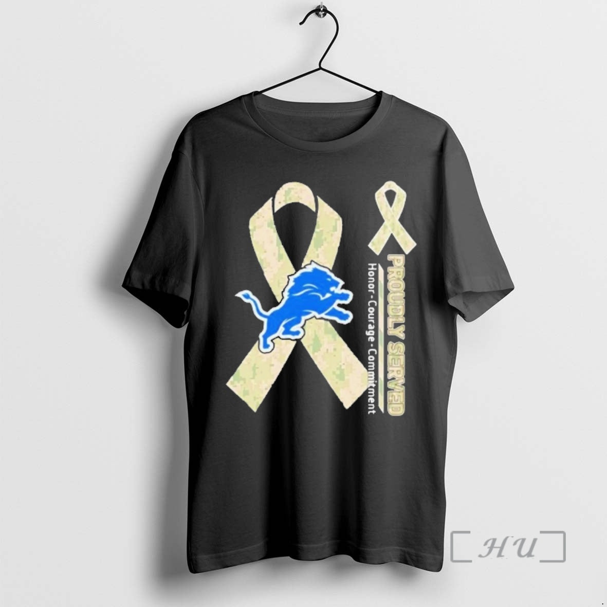 Officials Detroit Lions Proudly Served Honor Courage Commitment T-Shirts, Hoodie, Sweatshirt | HypeDripTees.com