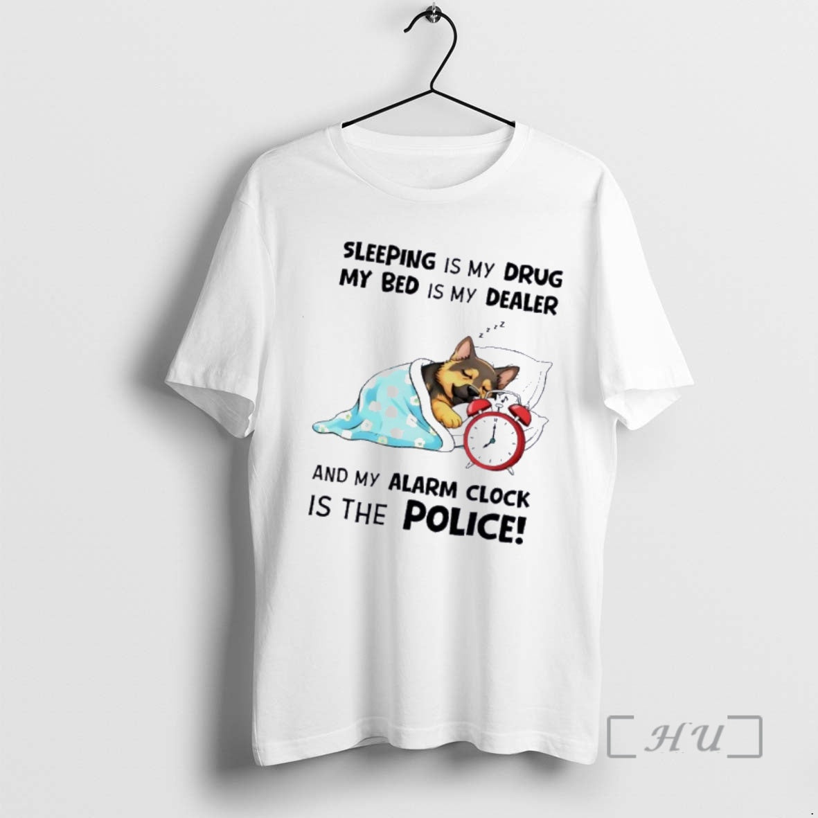 Officials Dog Sleeping Is My Drug My Bed Is My Dealer And My Alarm Clock T-Shirts, Hoodie, Sweatshirt | HypeDripTees.com