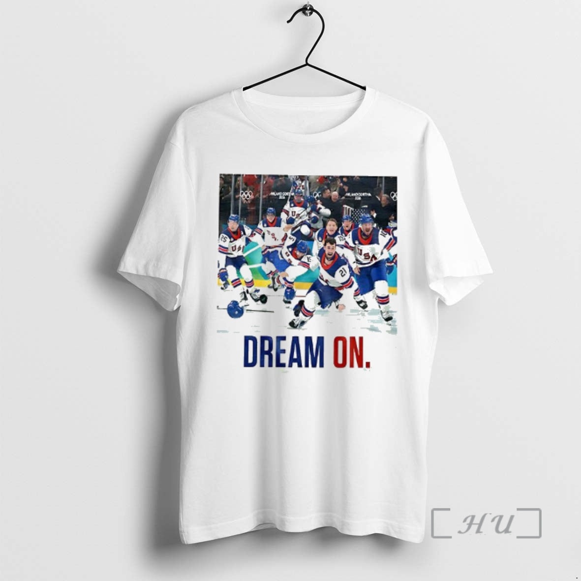 Officials Dream On Team Usa Mens Ice Hockey 2026 Winter Olympic Champions Moment Woman Premium T-Shirts, Hoodie, Sweatshirt