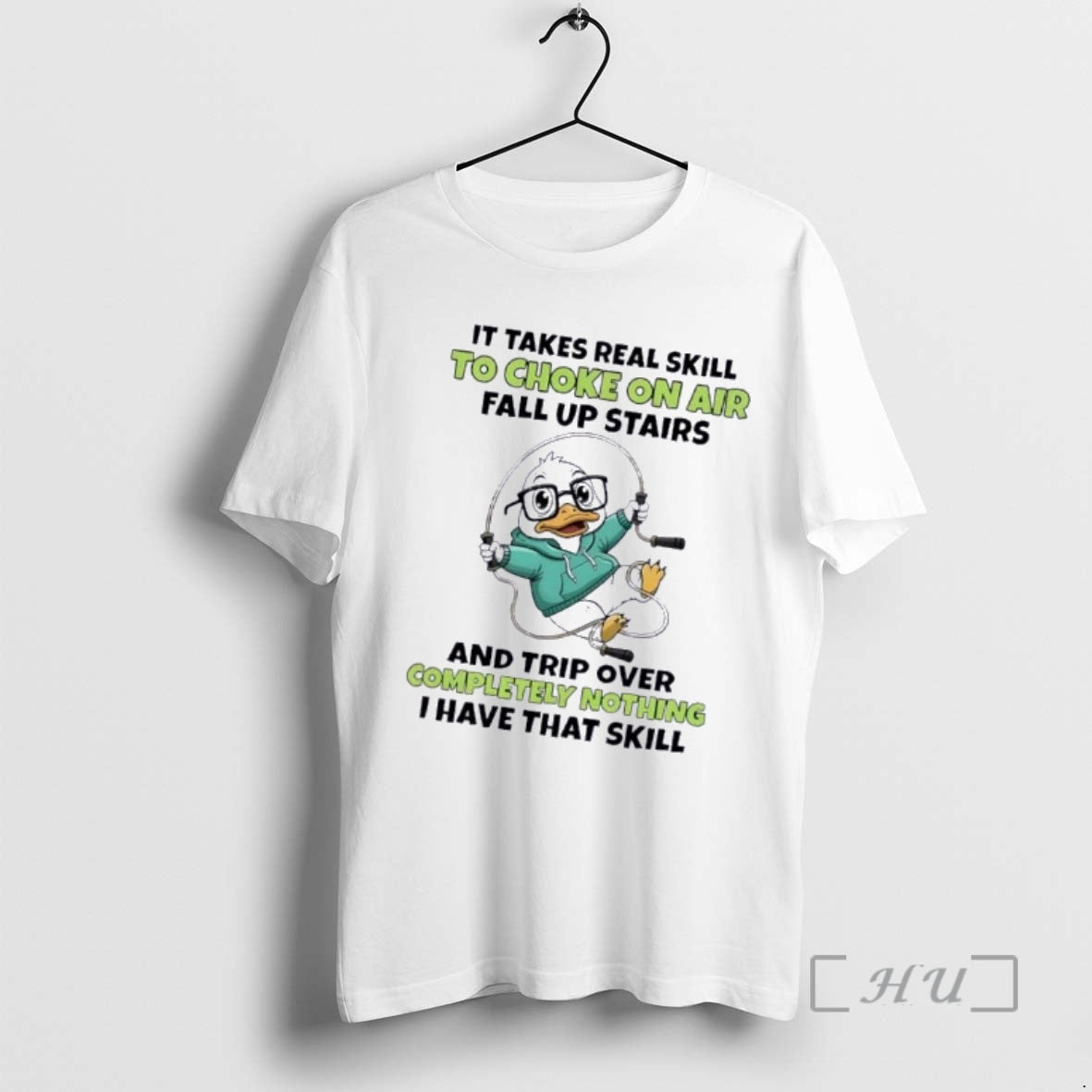 Officials Duck It Takes Real Skill To Choke On Air Fall Up Stairs And Trip T-Shirts, Hoodie, Sweatshirt | HypeDripTees.com