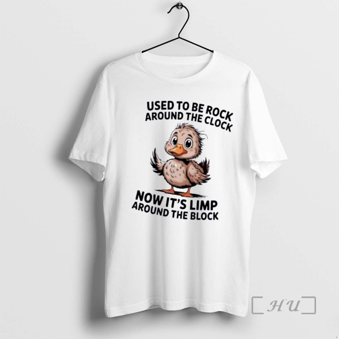 Officials Duck Used To Be Rock Around The Clock Now Its Limp Around The Block T-Shirts, Hoodie, Sweatshirt | HypeDripTees.com