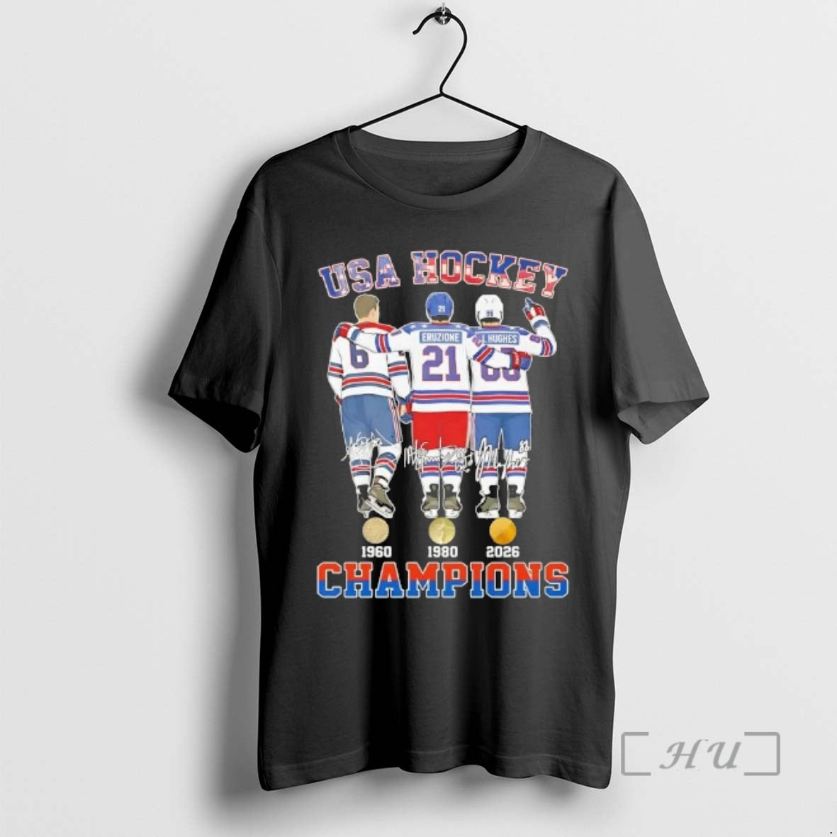 Officials Eruzione And Legends Usa Hockey Champions Signatures T-Shirts, Hoodie, Sweatshirt | HypeDripTees.com