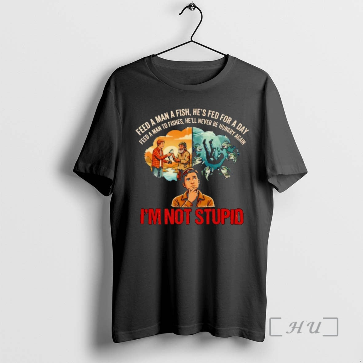 Officials Feed A Man To Fishes Im Not Stupid Dark Humor Parody Premium T Shirts Hoodie, Sweatshirt | HypeDripTees.com