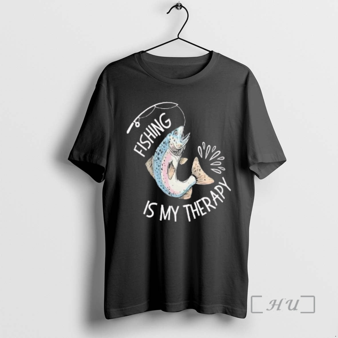 Officials Fishing Is My Therapy Vintage T-Shirts, Hoodie, Sweatshirt | HypeDripTees.com