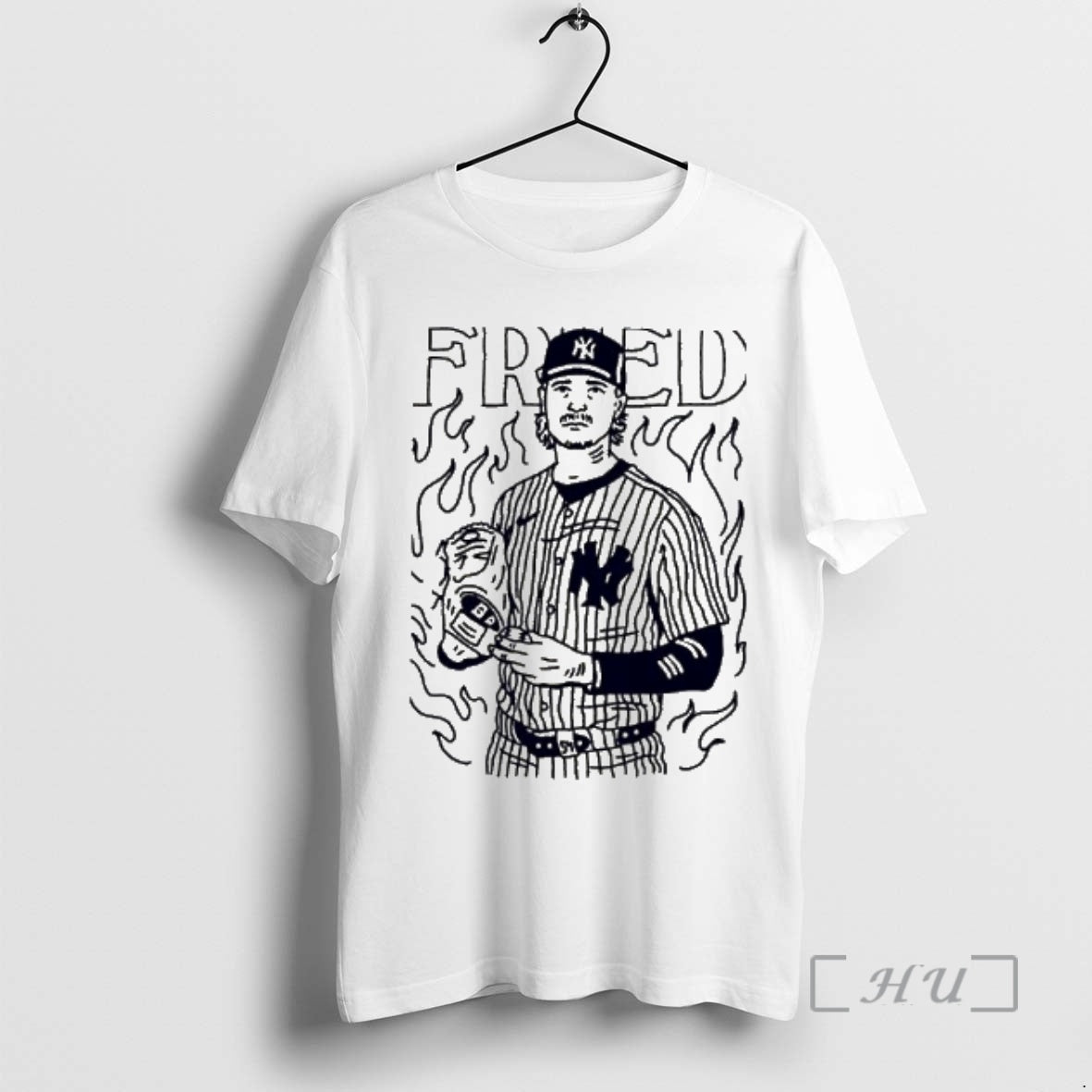 Officials Fred New York Yankees Baseball Pitcher Pinstripe T-Shirts, Hoodie, Sweatshirt | HypeDripTees.com