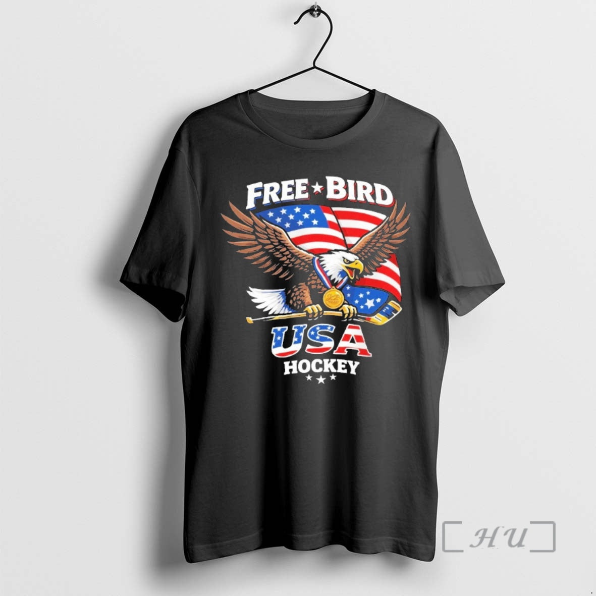Officials Free Bird Usa Hockey Gold Medal 1 T-Shirts, Hoodie, Sweatshirt | HypeDripTees.com