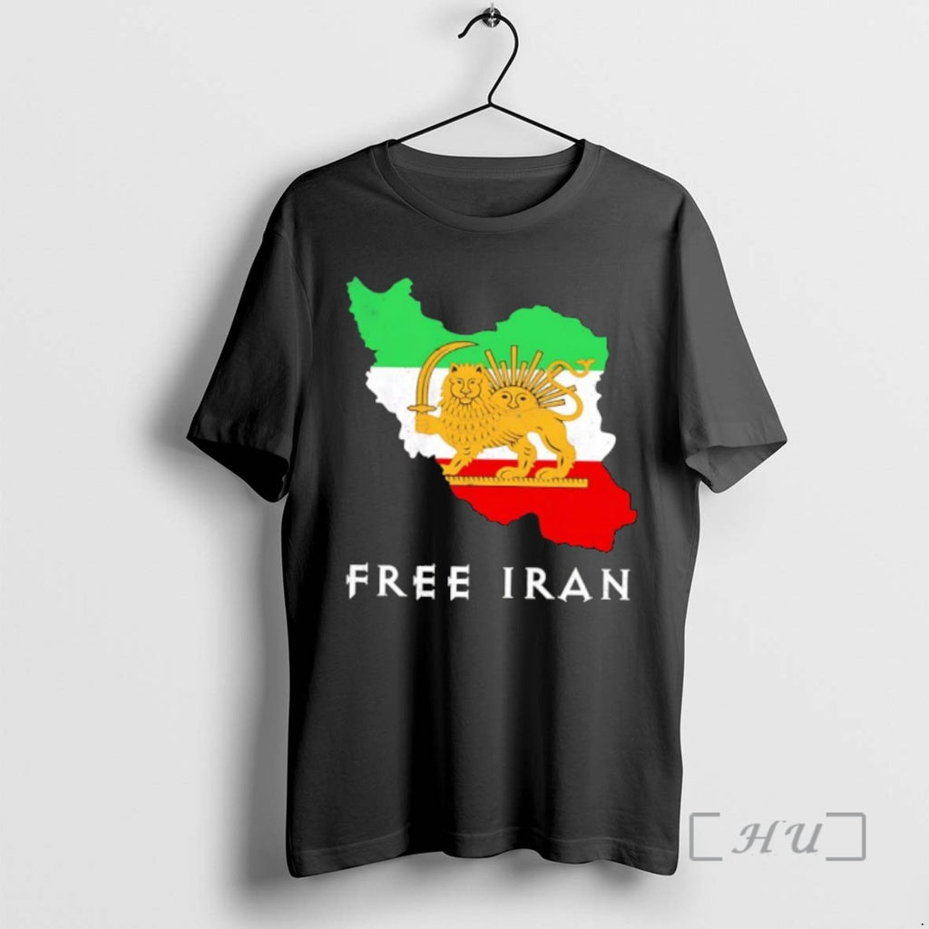 Officials Free Iran Map Lion And Sun Persian Flag