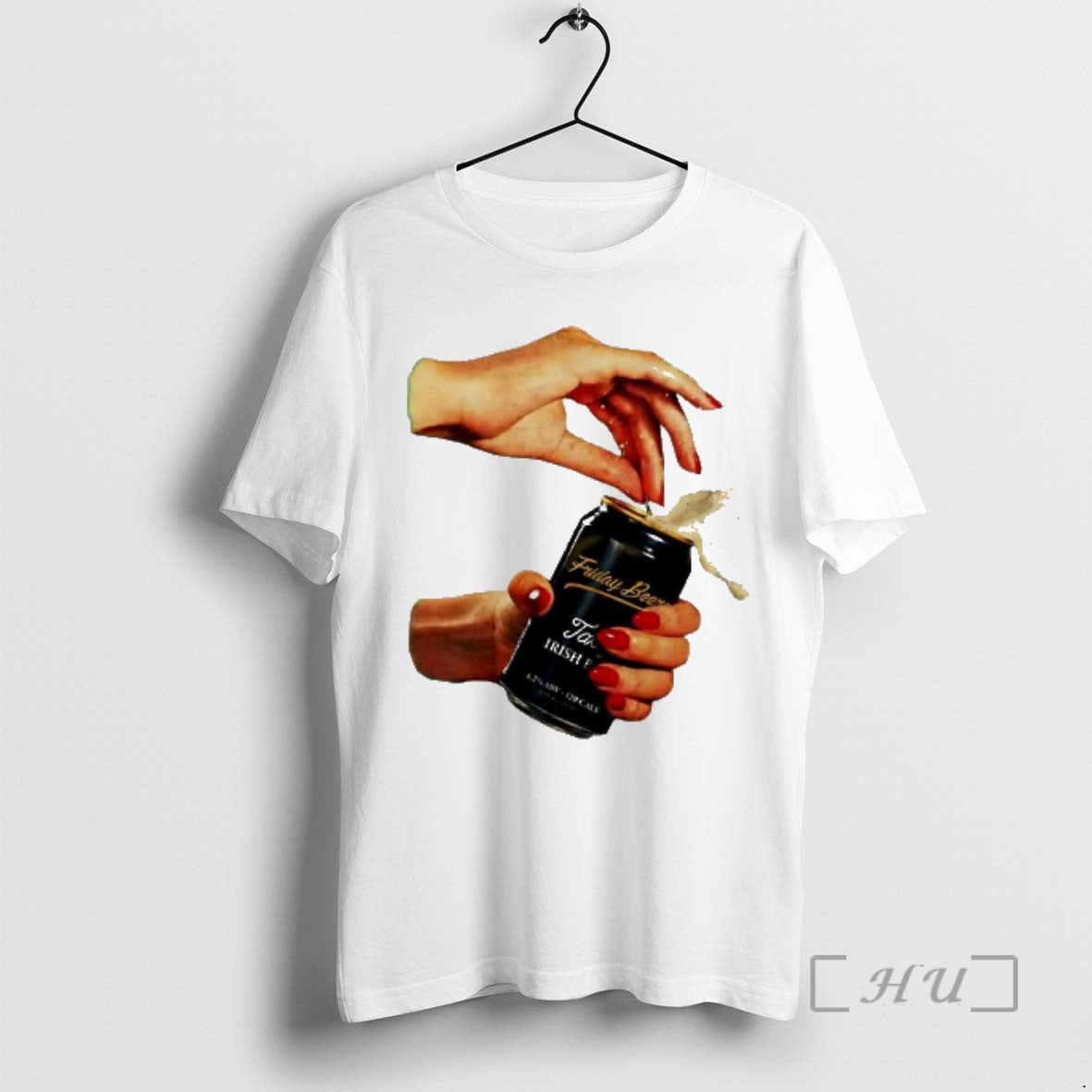Officials Friday Beers Tasty Irish Beer Hand Opening Frothy Can T-Shirts, Hoodie, Sweatshirt | HypeDripTees.com