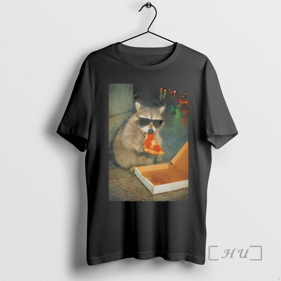 Officials Funny Raccoon Sunglasses Eating Pizza Funny Meme T-Shirts, Hoodie, Sweatshirt | HypeDripTees.com