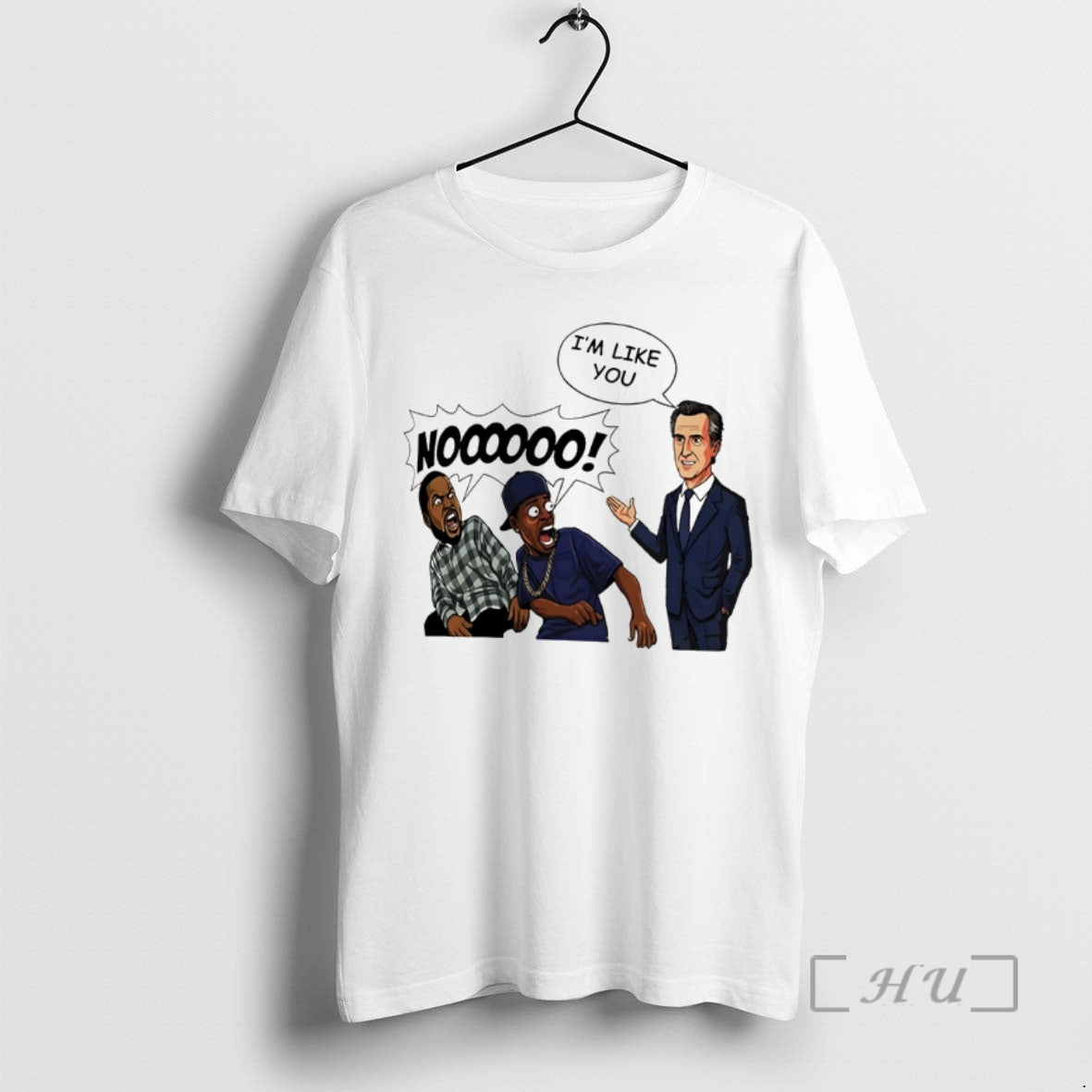 Officials Gavin Newsom I Like You Noooo Cartoon T-Shirts, Hoodie, Sweatshirt | HypeDripTees.com