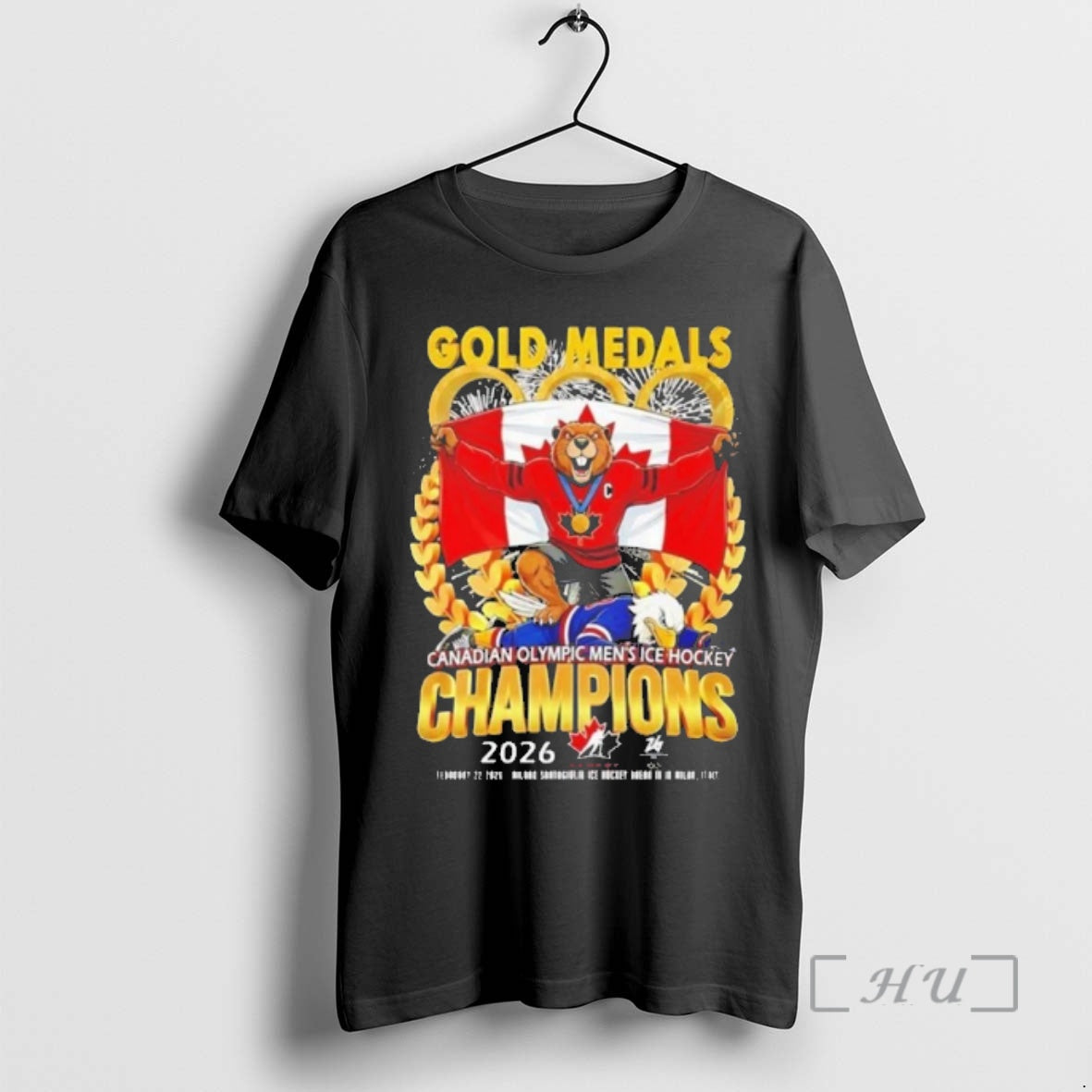 Officials Gold Medals Canadian Olympic Mens Ice Hockey Champions 2026 T-Shirts, Hoodie, Sweatshirt | HypeDripTees.com