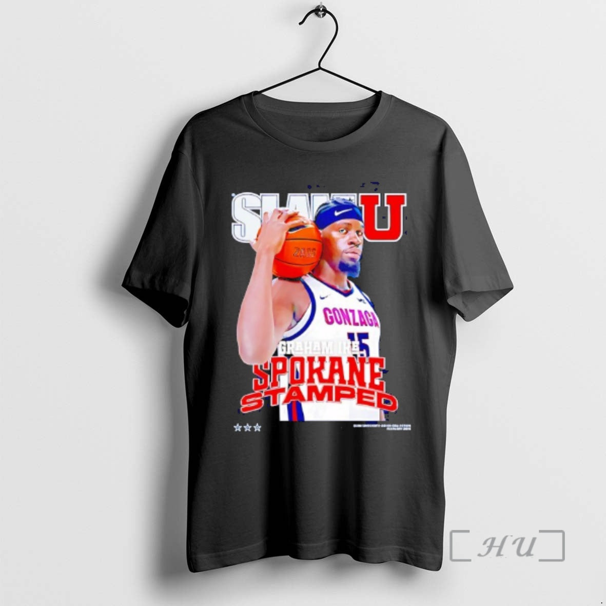 Officials Graham Ike Gonzaga Bulldogs Spokane Stamped Slamu T-Shirts, Hoodie, Sweatshirt | HypeDripTees.com