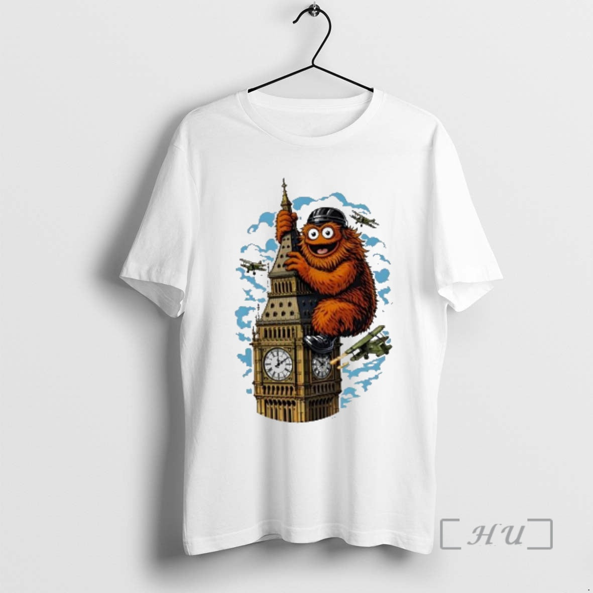 Officials Gritty King Kong Big Ben London British Planes T-Shirts, Hoodie, Sweatshirt | HypeDripTees.com