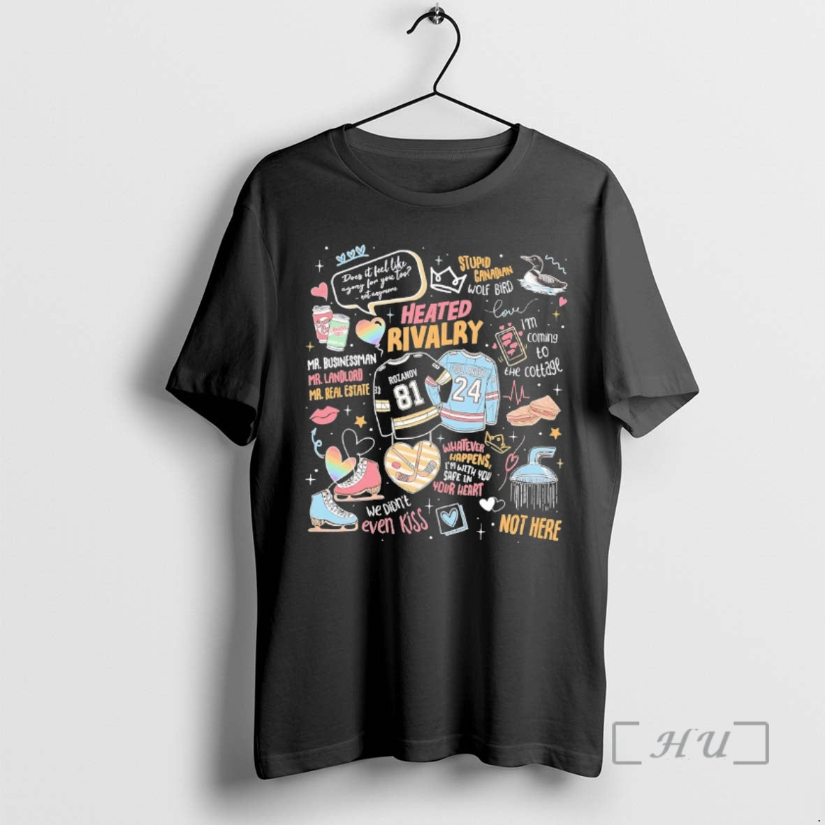 Officials Heated Rivalry Romance Hollanov Couple Romance Book Hockey Rivals T-Shirts, Hoodie, Sweatshirt | HypeDripTees.com