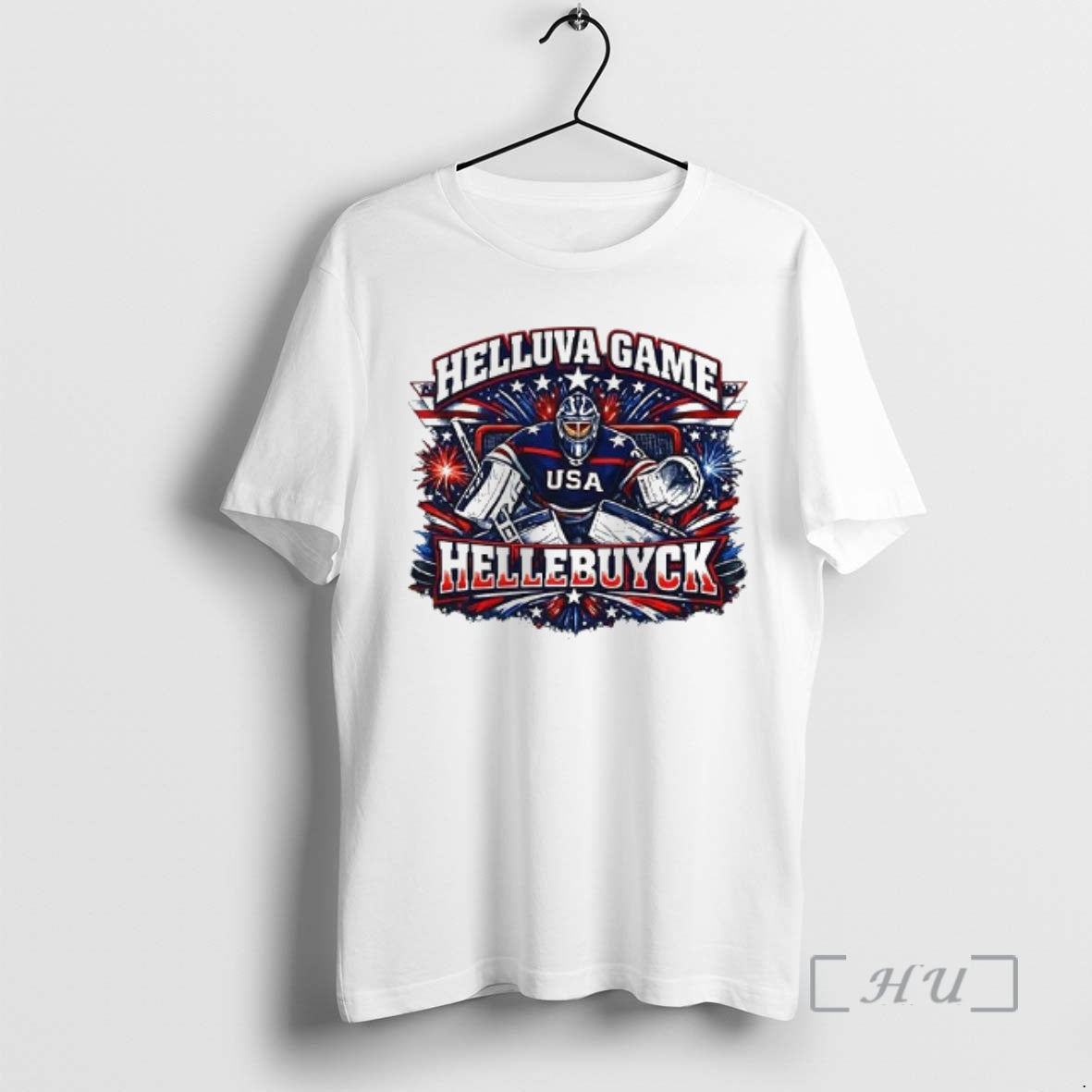 Officials Helluva Game Connor Hellebuyck Team Usa Ice Hockey World Champioms Woman Premium T Shirts Hoodie, Sweatshirt