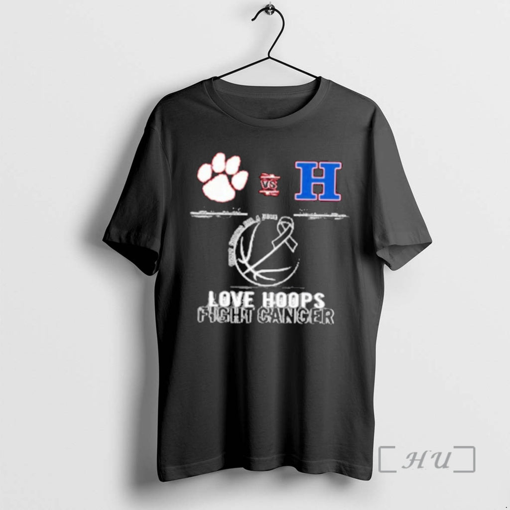 Officials Highlands Bluebirds Vs Beechwood Tiger 2026 Love Hoops Fight Cancer Premium T Shirts Sweater