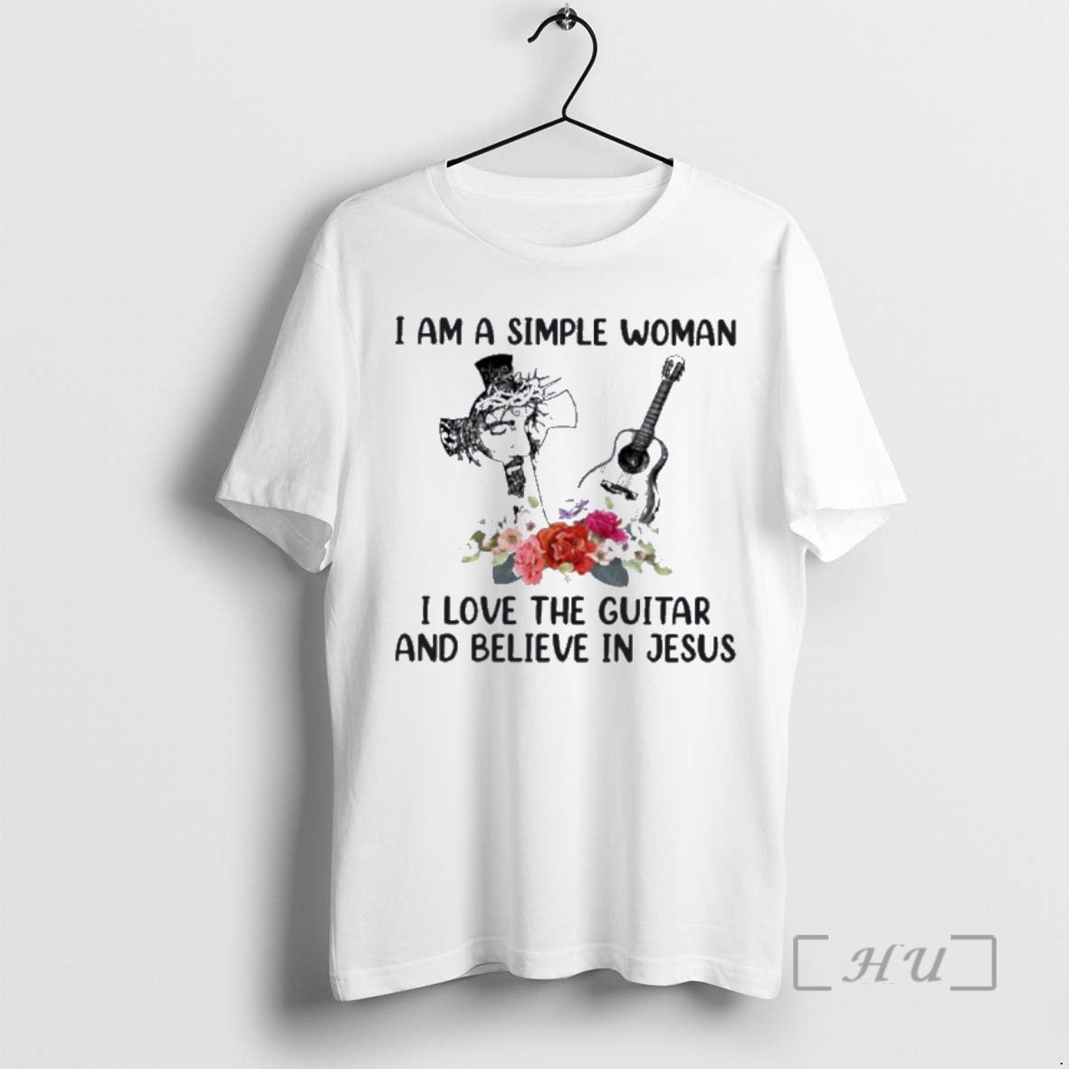 Officials I Am A Simple Woman I Love Guitar And Believe In Jesus Premium T-Shirts, Hoodie, Sweatshirt | HypeDripTees.com