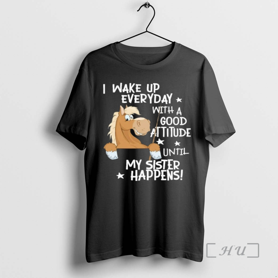 Officials I Wake Up Everyday With A Attitude Until My Sister Happens Premium T Shirts Hoodie, Sweatshirt | HypeDripTees.com