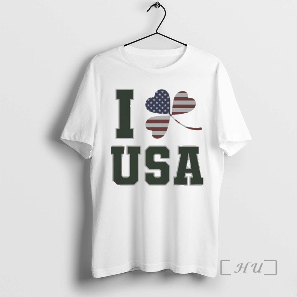 Officials I Love Usa St Patricks Day Heart