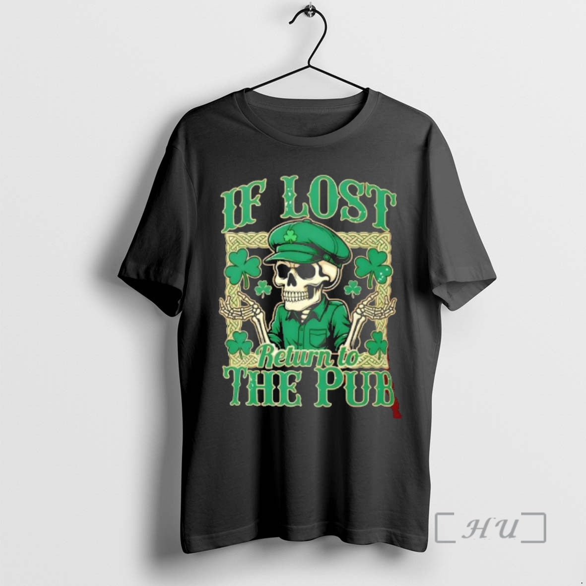 Officials If Lost Return To The Pub Irish Skull St T-Shirts, Hoodie, Sweatshirt | HypeDripTees.com
