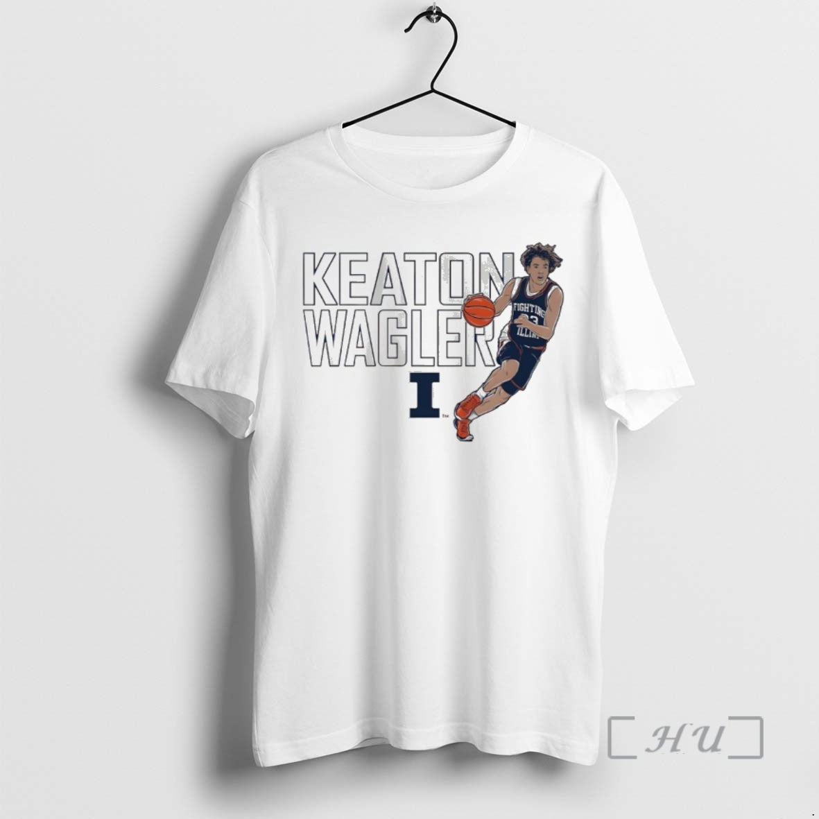 Officials Illinois Fighting Illini Basketball Keaton Wagler Name Pose T-Shirts, Hoodie, Sweatshirt | HypeDripTees.com